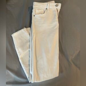 white denim jeans